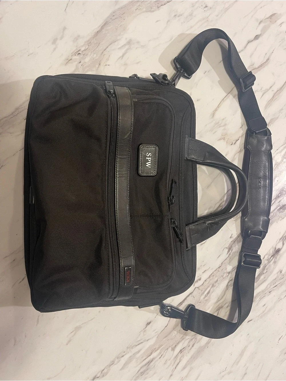 Tumi Black Laptop‎ Briefcase with Detachable Shoulder Strap